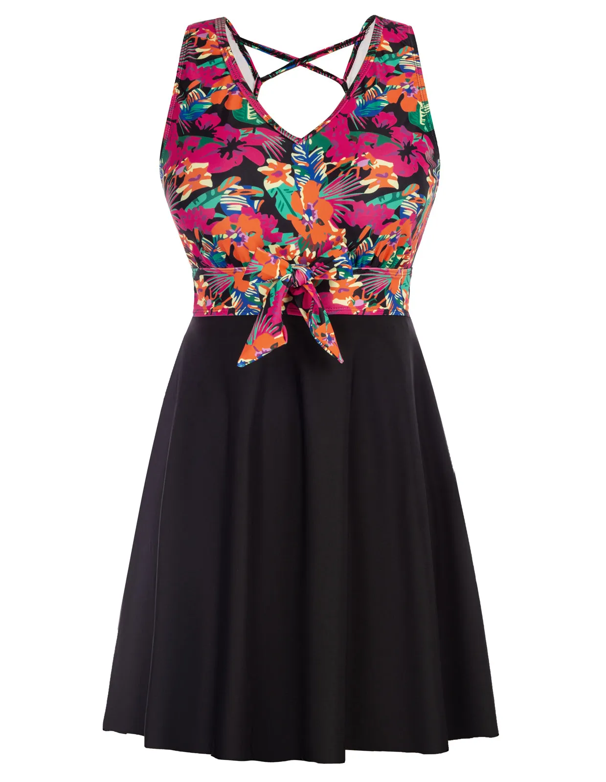 Separated Swimsuit Sleeveless V-Neck Swimwear