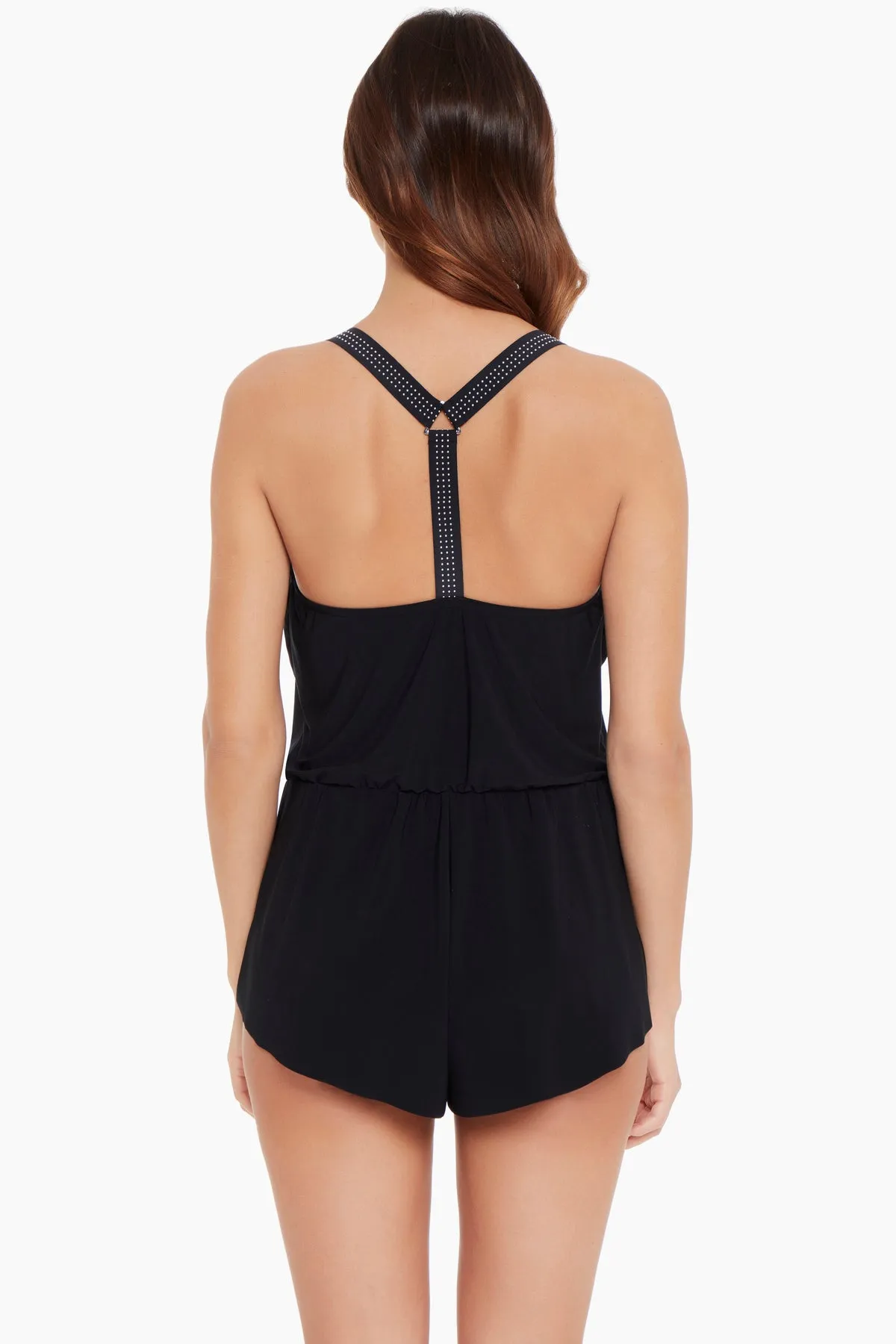 Star Studded Gabby One Piece Romper Swimsuit