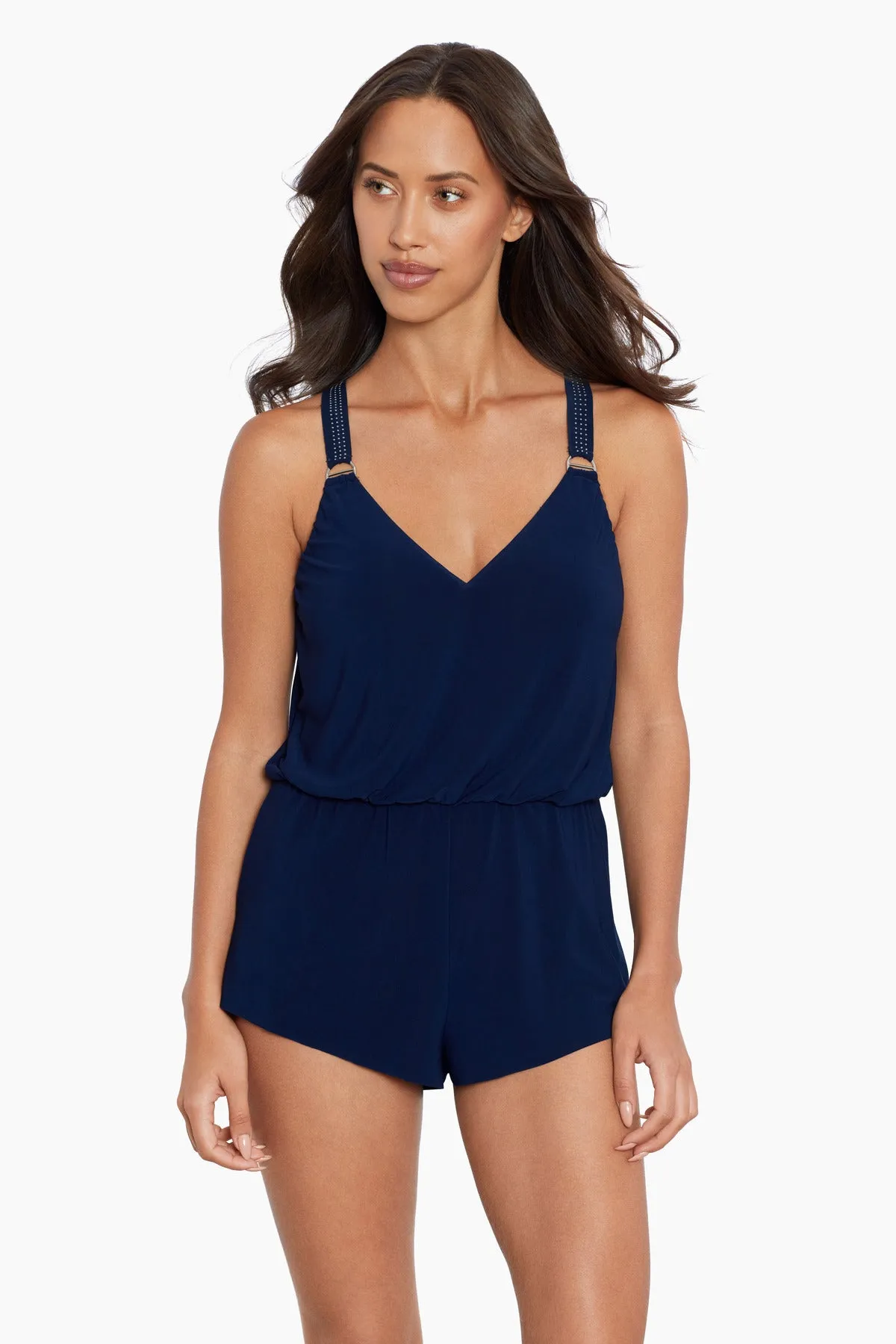 Star Studded Gabby One Piece Romper Swimsuit
