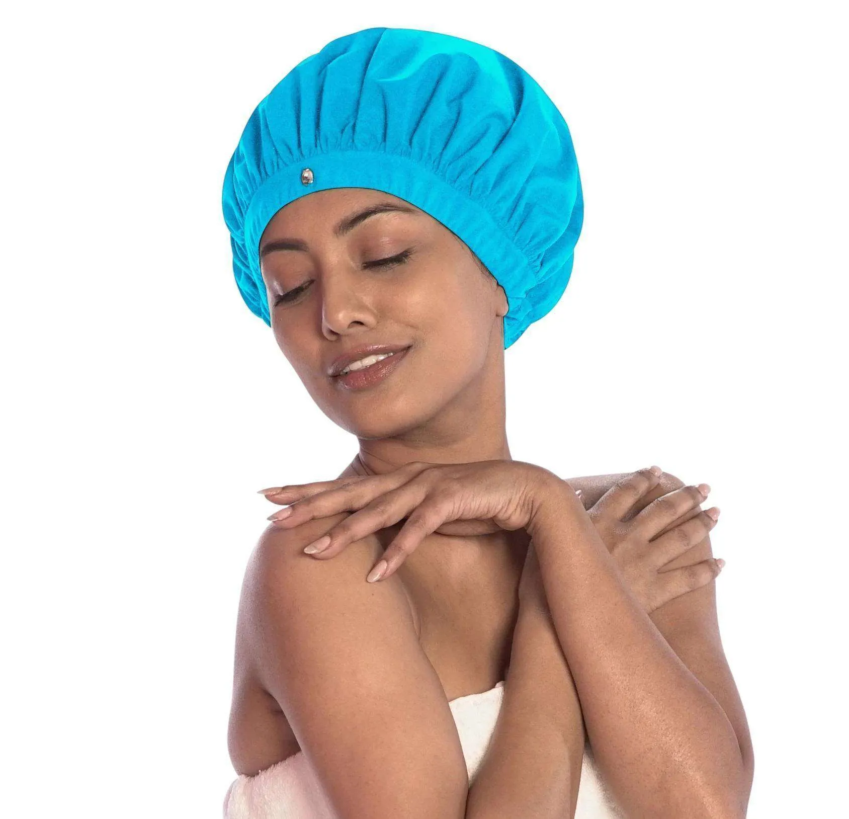 TURBELLA Fitted Band Shower Cap
