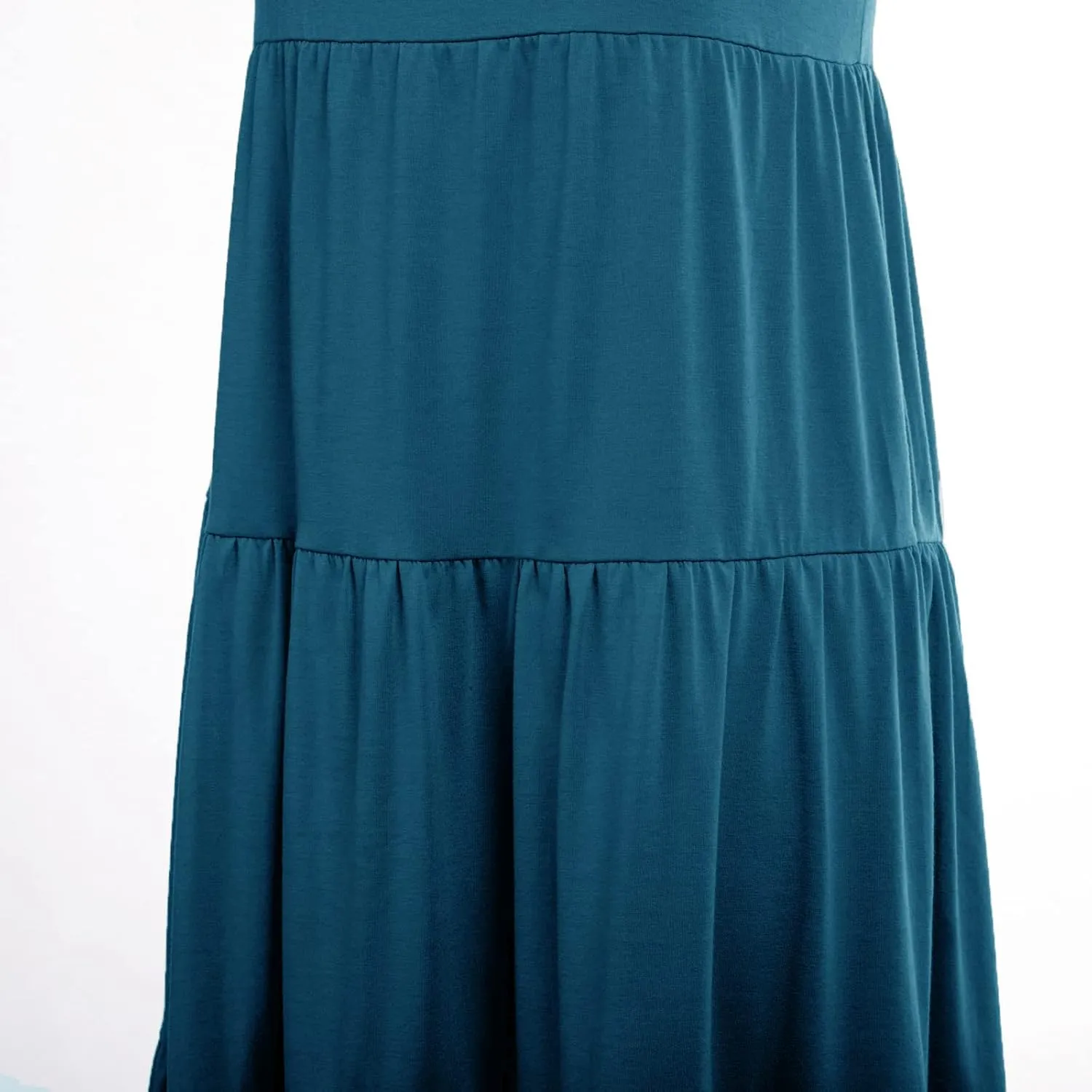 Womens Flutter Short Sleeve Smocked Tiered Nursing Dress for Breastfeeding